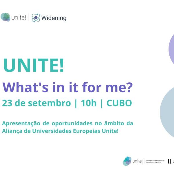 UNITE! What´s in it for me? Dia 23 de Setembro de 2025 
